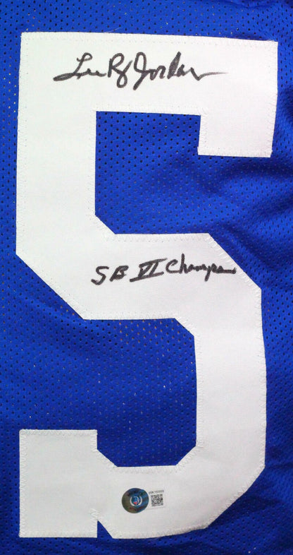 Lee Roy Jordan Signed Dallas Cowboys Custom Blue Jersey