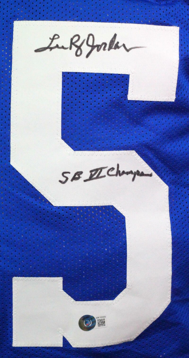 Lee Roy Jordan Signed Dallas Cowboys Custom Blue Jersey