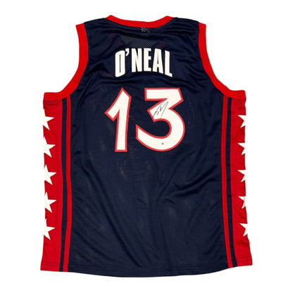 Shaquille O'Neal Autographed USA Basketball Custom Jersey