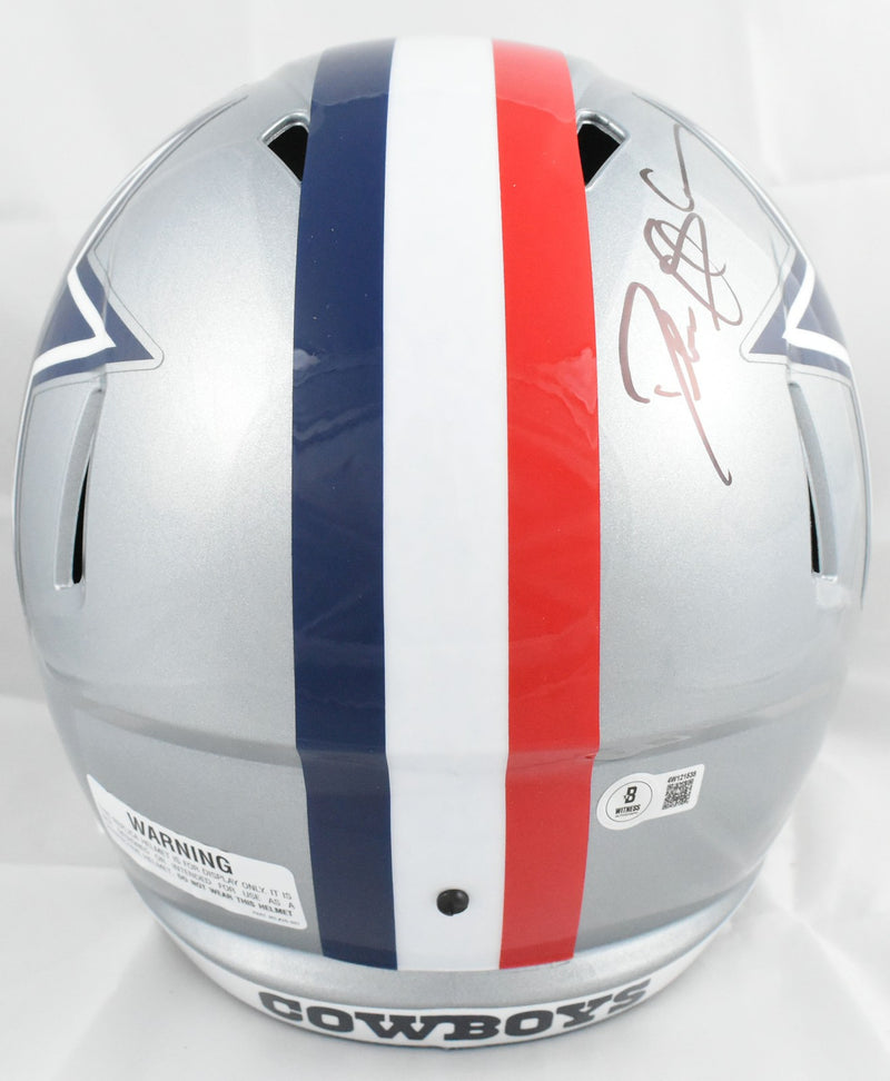 Deion Sanders Autographed Dallas Cowboys 1976 Throwback Full Size Helmet