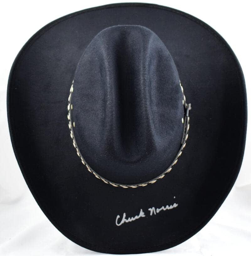 Chuck Norris Signed Black Pigalle Cowboy Hat