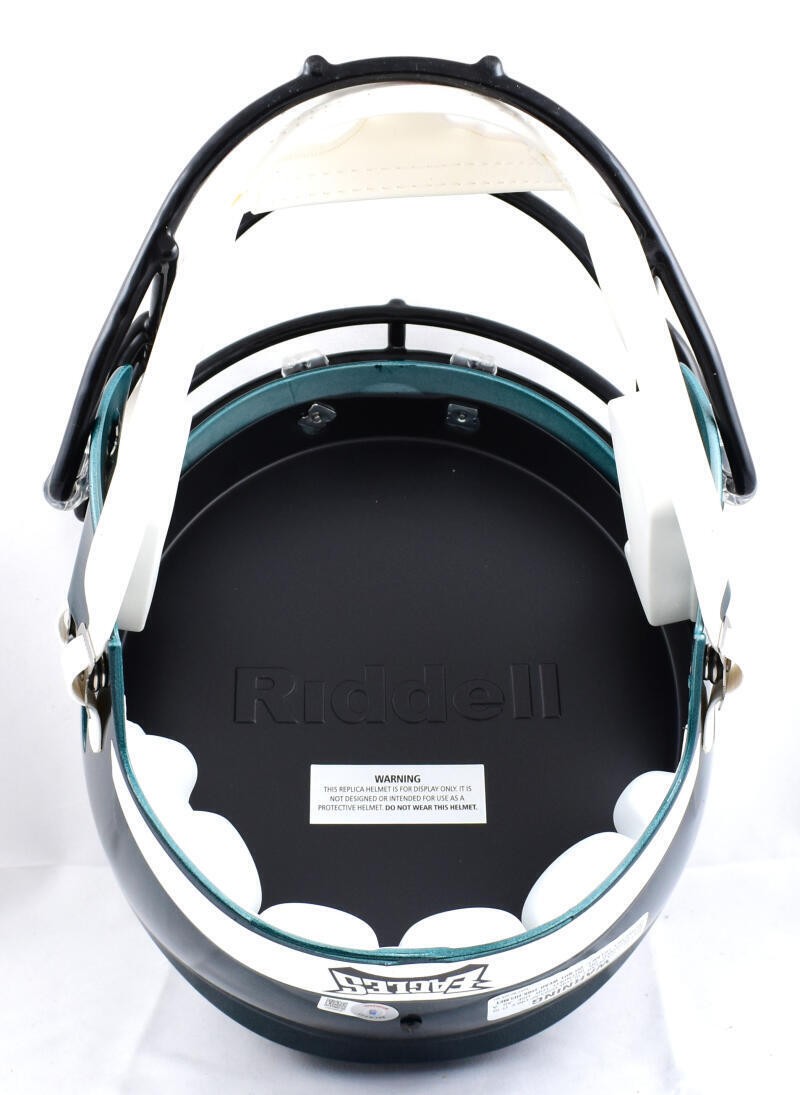 D'Andre Swift Signed Philadelphia Eagles Full Size Speed Helmet - White