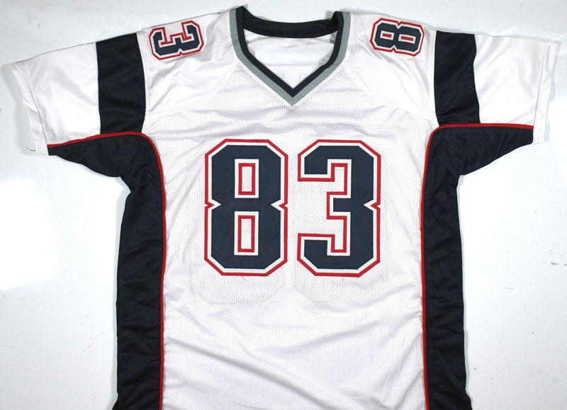 Wes Welker Autographed White Custom Jersey