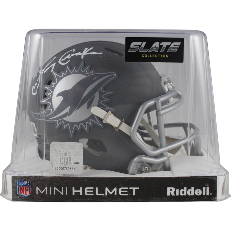 Larry Csonka Miami Dolphins Autographed Slate Mini Helmet