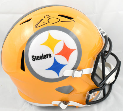 Rico Dowdle Autographed Pittsburgh Steelers Full Size Gold Speed Helmet