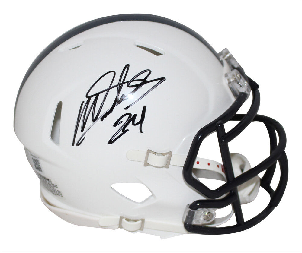 Miles Sanders Penn State Autographed Speed Mini Helmet (BAS)