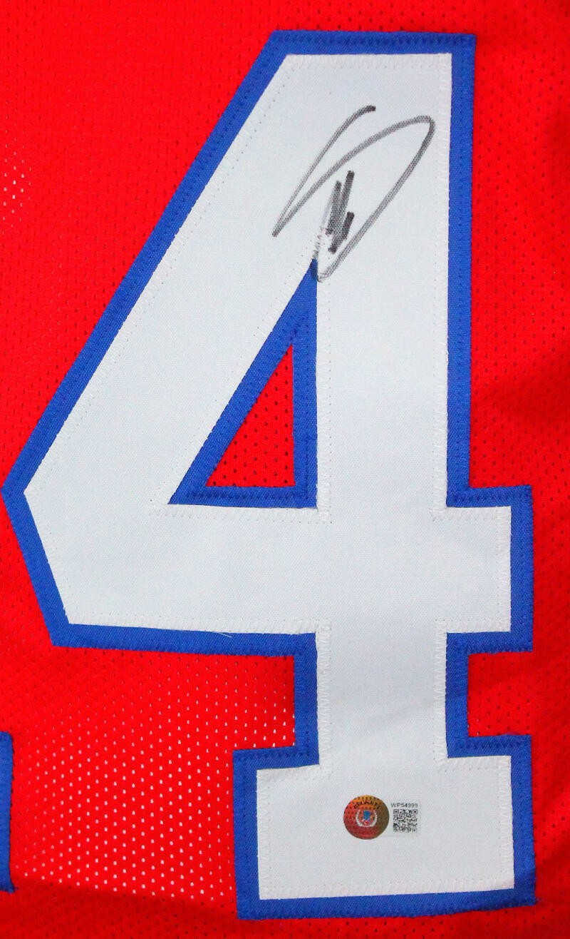Stefon Diggs Autographed Buffalo Bills Red Custom Jersey