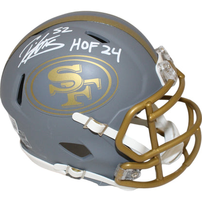 Patrick Willis Autographed San Francisco 49ers Slate Mini Helmet (HOF 24)