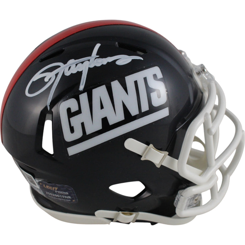 Lawrence Taylor Signed New York Giants Throwback Speed Mini Helmet