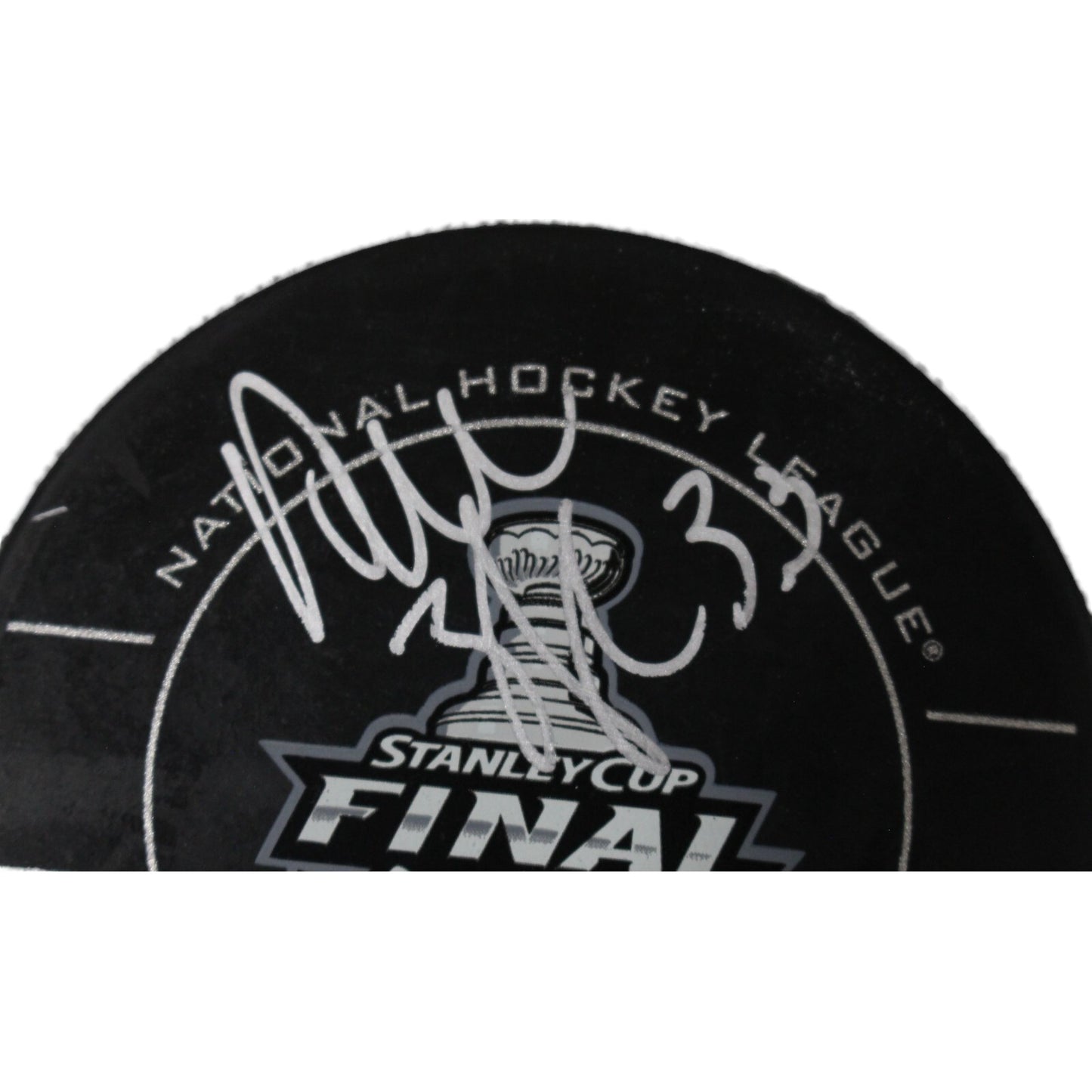Dustin Byfuglien Autographed Chicago Blackhawks Hockey Puck (Game 6 Goal Insc)