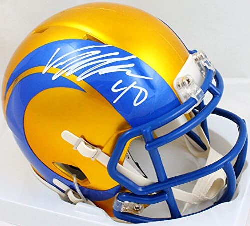 Von Miller Signed Los Angeles Rams Riddell Flash Speed Mini Helmet