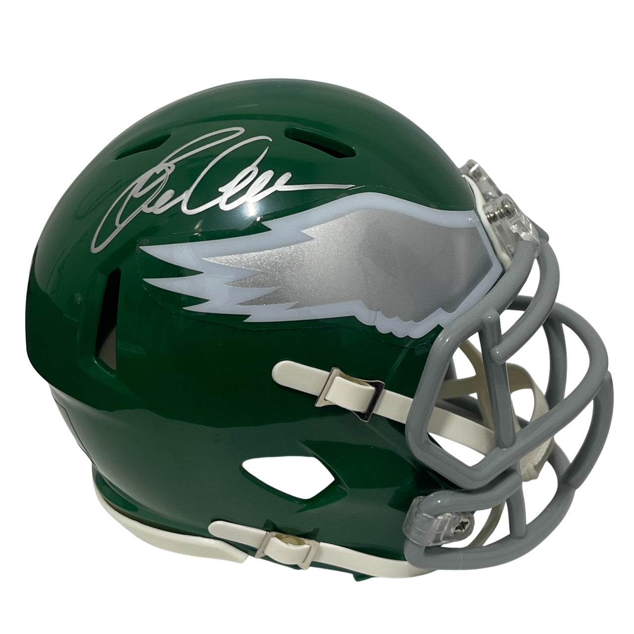 Eric Allen Signed Philadelphia Eagles Throwback Mini Helmet Beckett BAS