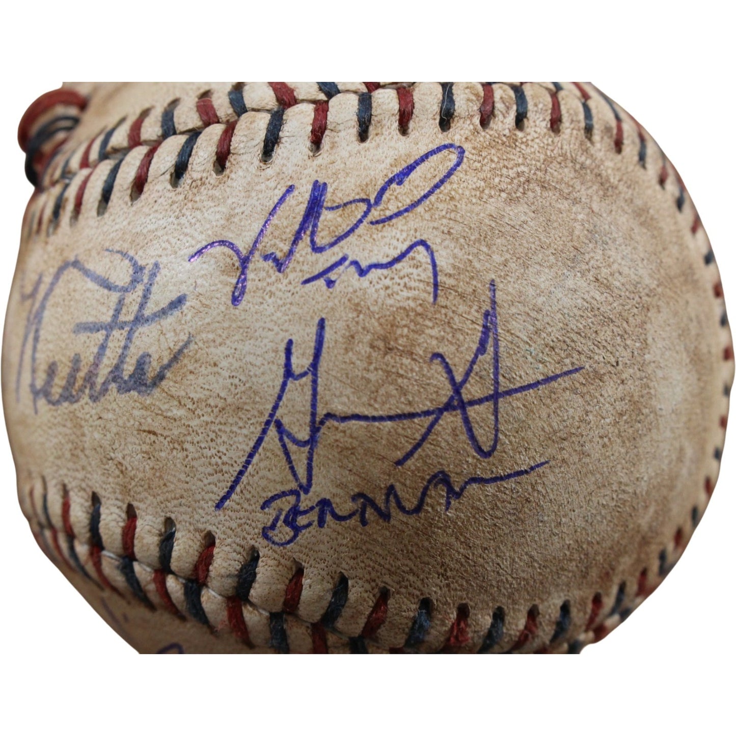 The Sandlot Cast Autographed Custom Ripped Baseball (8 Signatures)