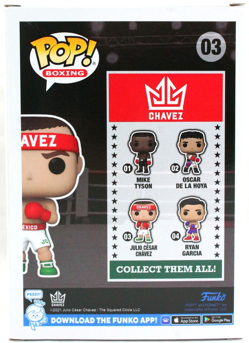 Julio Cesar Chavez Signed Funko Pop Figurine #03