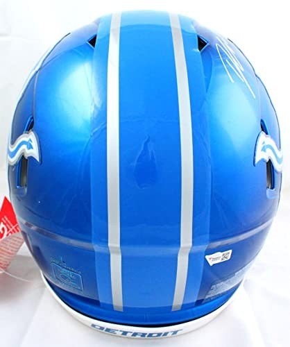D'Andre Swift Signed Detroit Lions Full Size Flash Speed Authentic Helmet