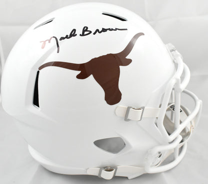 Mack Brown Autographed Texas Longhorns Full Size Speed Helmet