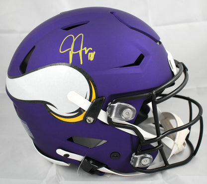 Justin Jefferson Autographed Minnesota Vikings SpeedFlex Helmet