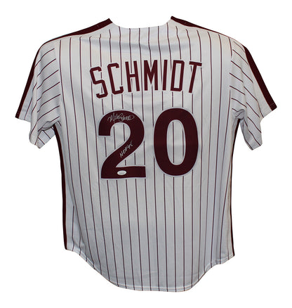 Mike Schmidt Autographed Philadelphia Phillies Mitchell & Ness HOF Jersey