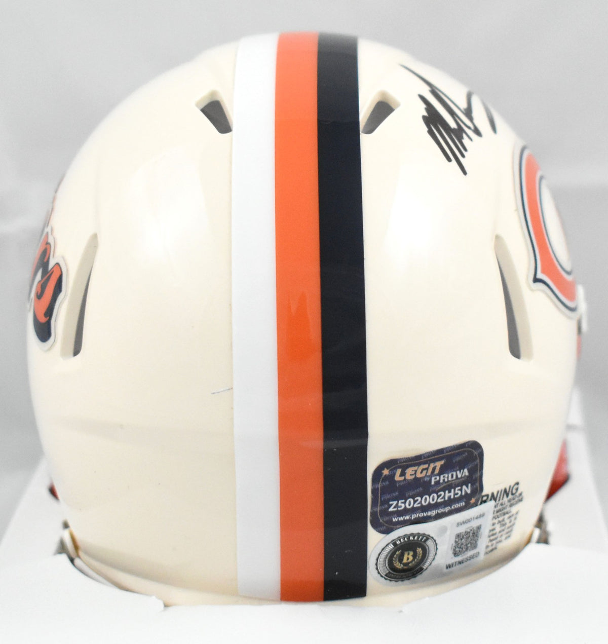 Mike Singletary Autographed Chicago Bears Throwback Mini Helmet