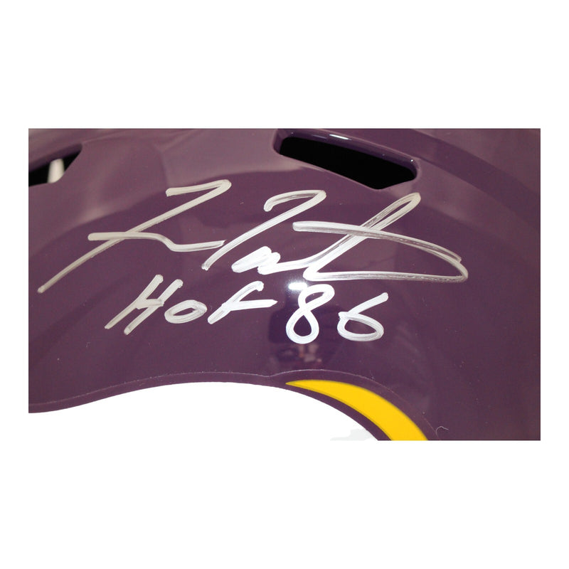 Fran Tarkenton Signed Minnesota Vikings Full Size Throwback Replica Helmet