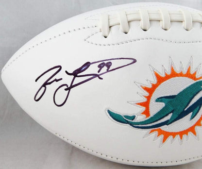 Jason Taylor Autographed Miami Dolphins Logo Football with HOF Inscription