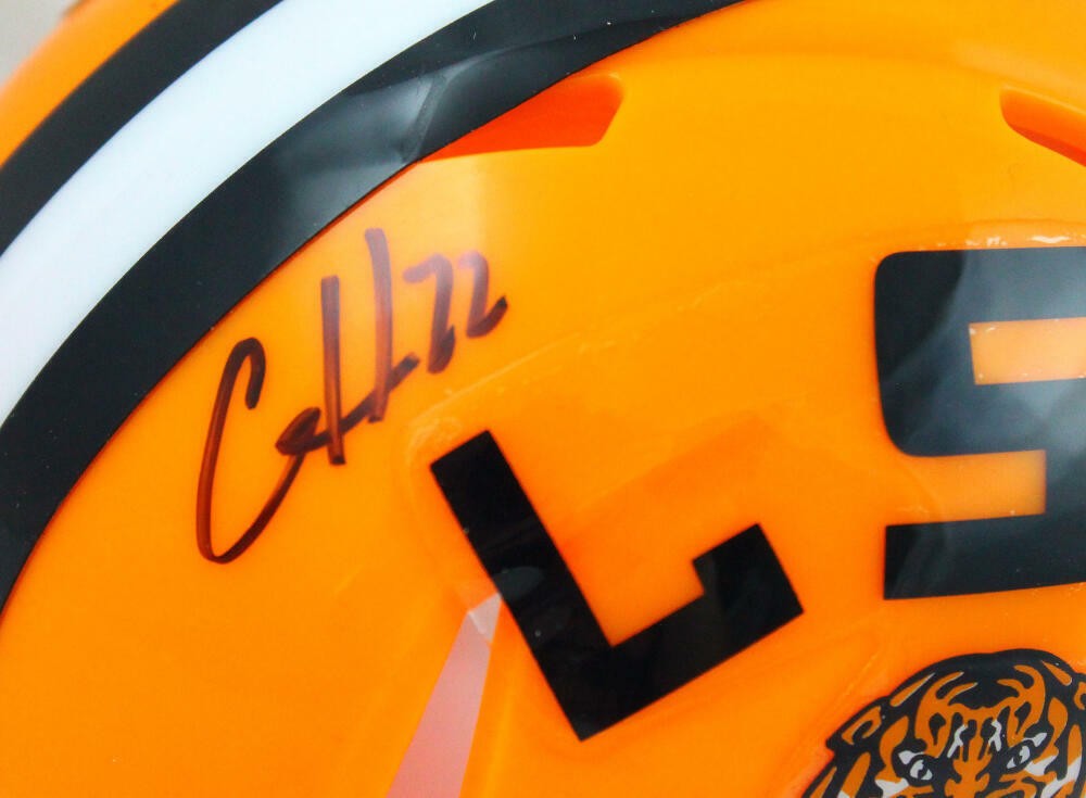 Clyde Edwards-Helaire Signed LSU Tigers Mini Helmet