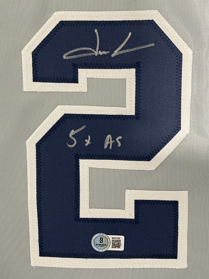 Jason Giambi Signed New York Yankees Custom Jersey (Beckett COA)