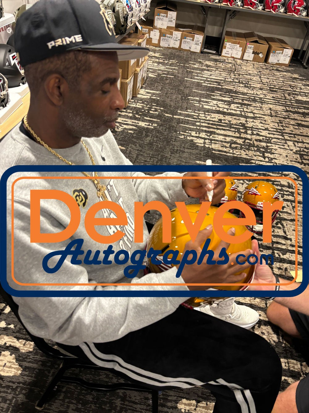 Deion Sanders Florida State Autographed Full Size Authentic Flash Helmet