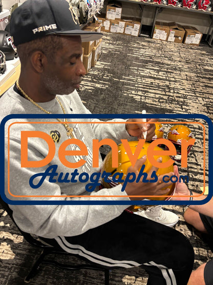Deion Sanders Florida State Autographed Full Size Authentic Flash Helmet