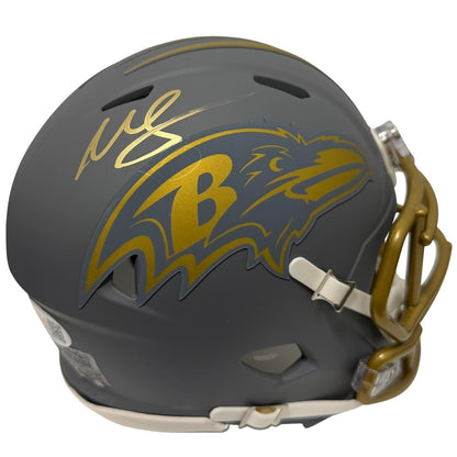 Willis McGahee Signed Baltimore Ravens Slate Alternate Mini Helmet