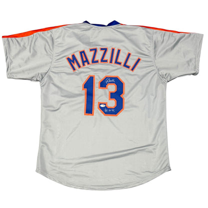 Lee Mazzilli Signed New York Mets Custom Jersey (86 WSC) JSA