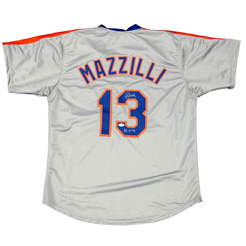 Lee Mazzilli Signed New York Mets Custom Jersey (86 WSC) JSA