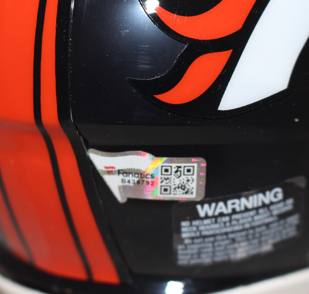 Russell Wilson Autographed Denver Broncos Speed Mini Helmet