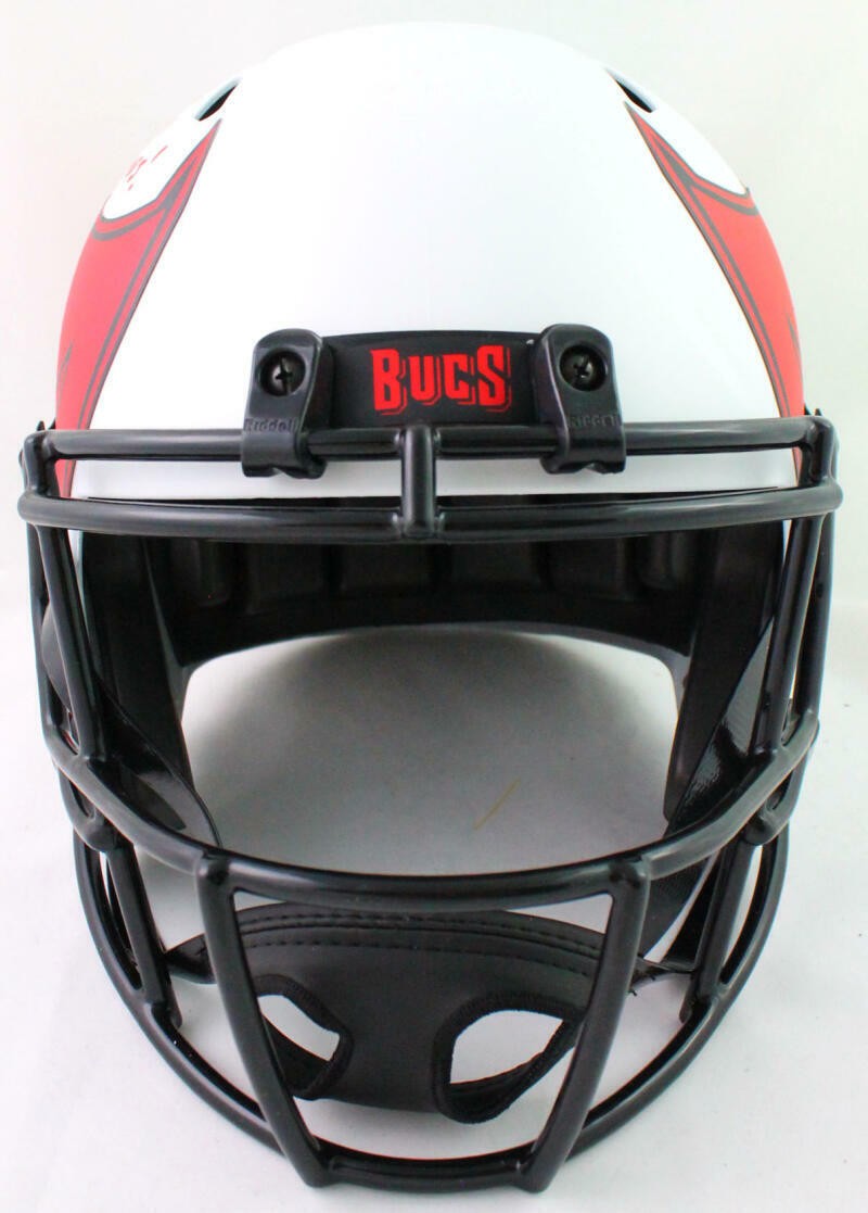 Mike Alstott Signed Tampa Bay Buccaneers Lunar Speed Full Size Helmet