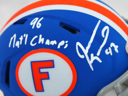 Jevon Kearse Signed Florida Gators Speed Mini Helmet (96 Natl Champs)