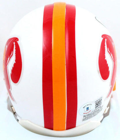 Warren Sapp Autographed Tampa Bay Buccaneers Throwback Mini Helmet