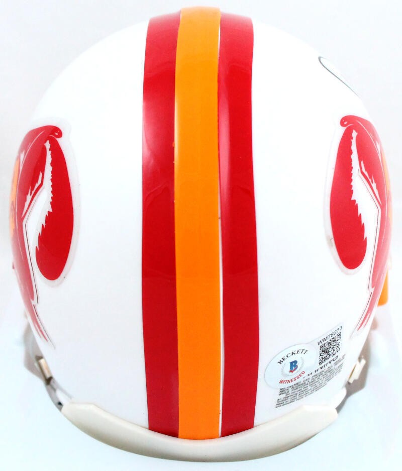 Warren Sapp Autographed Tampa Bay Buccaneers Throwback Mini Helmet