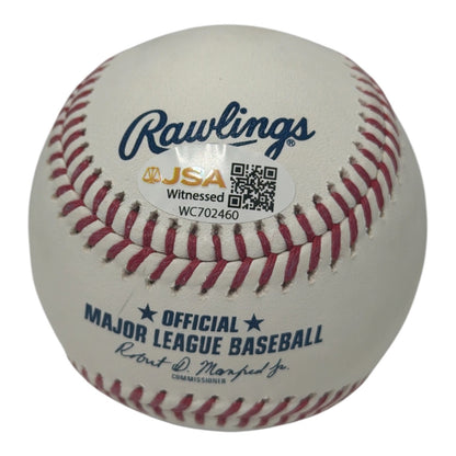 Andrew Fischer Autographed Milwaukee Brewers Official MLB Baseball