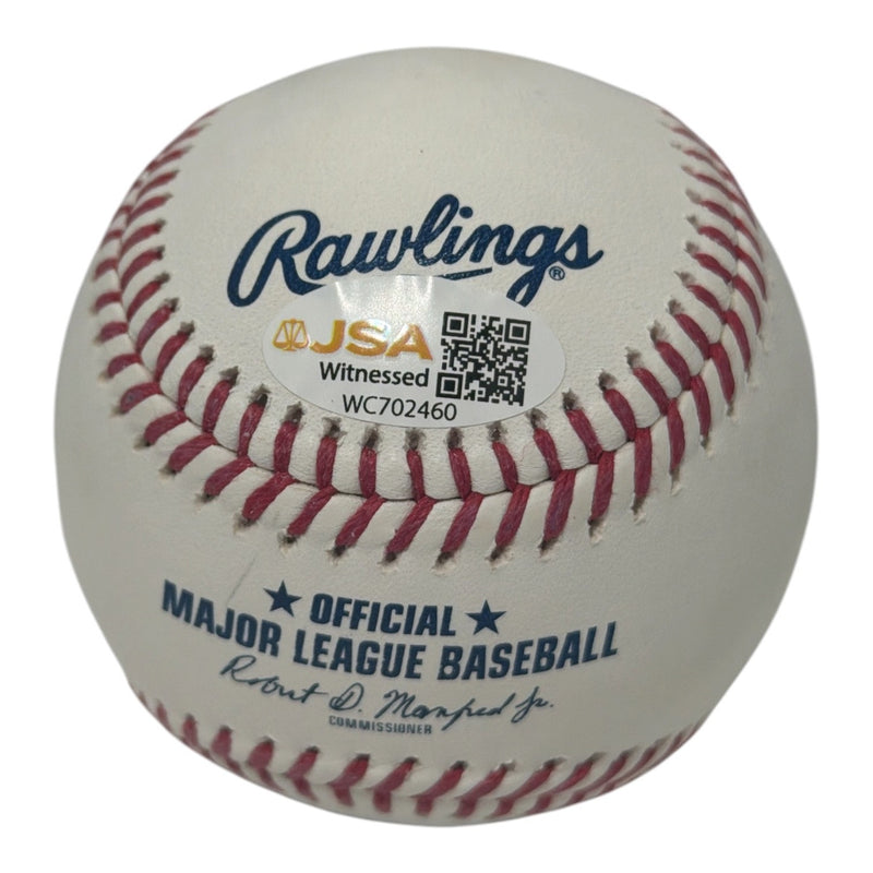 Andrew Fischer Autographed Milwaukee Brewers Official MLB Baseball