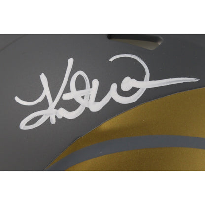 Kurt Warner Autographed Los Angeles Rams Slate Mini Helmet