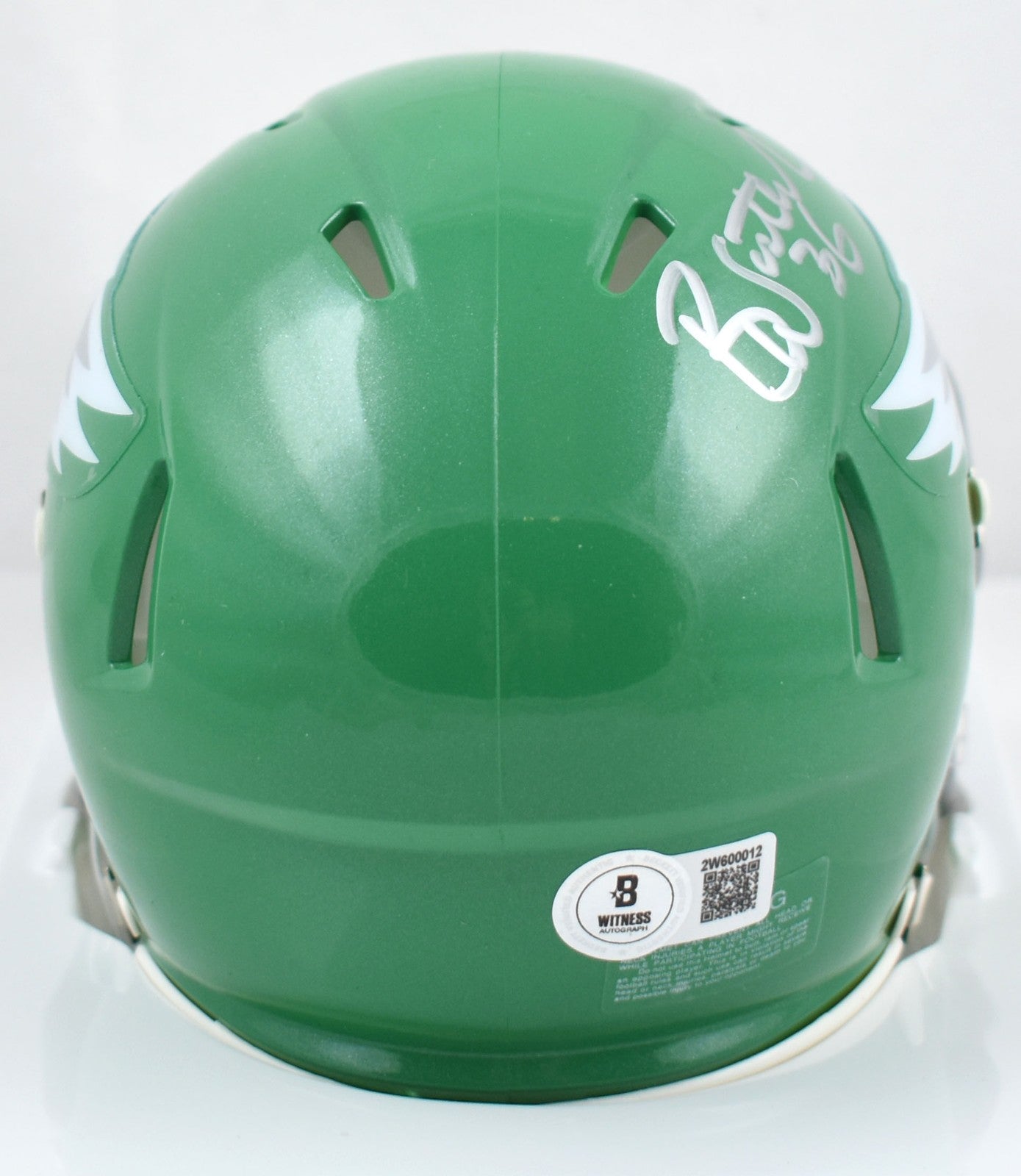 Brian Westbrook Signed Philadelphia Eagles 2023 Alternate Mini Helmet