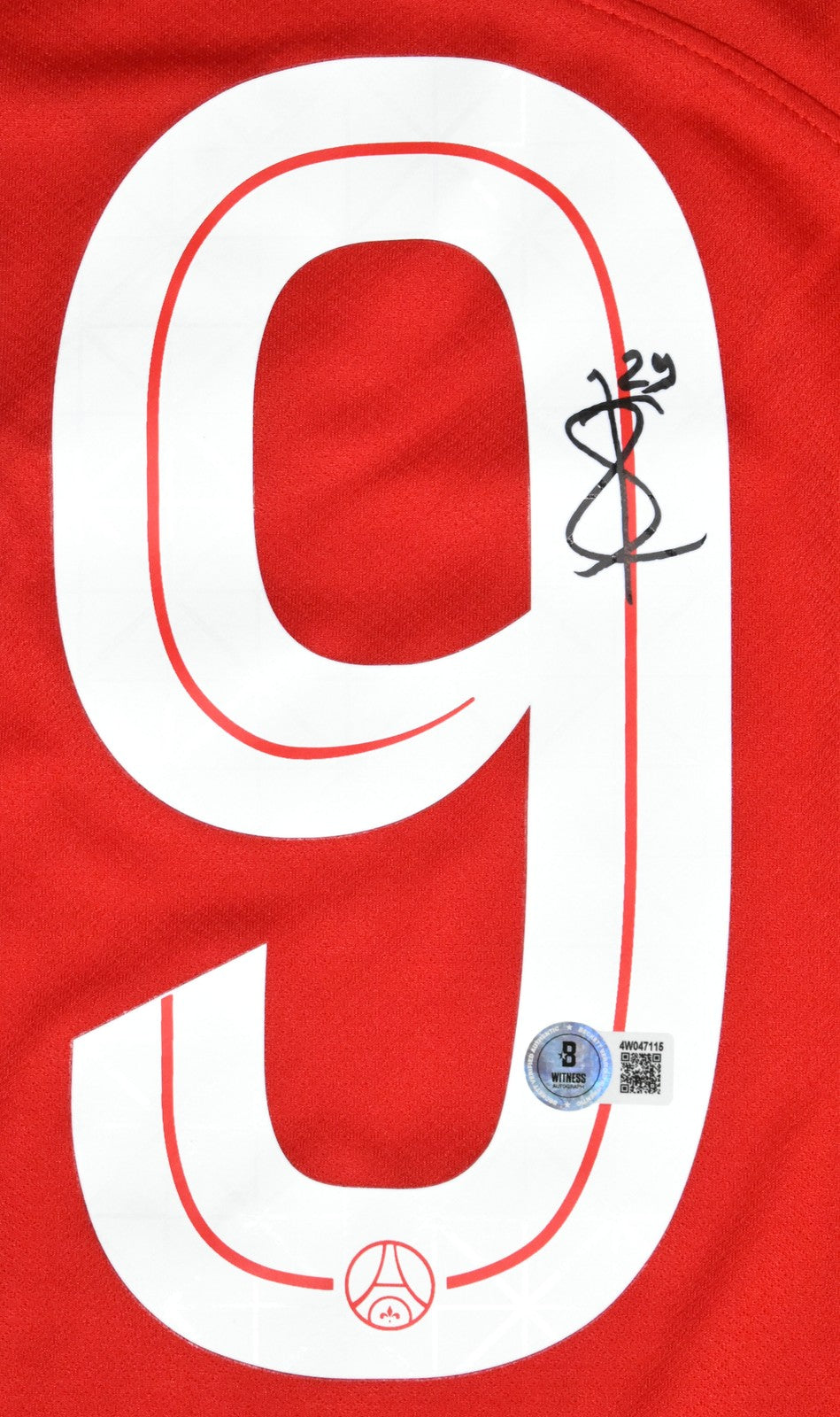 Bradley Barcola Autographed Paris Saint-Germain Red Third Jersey