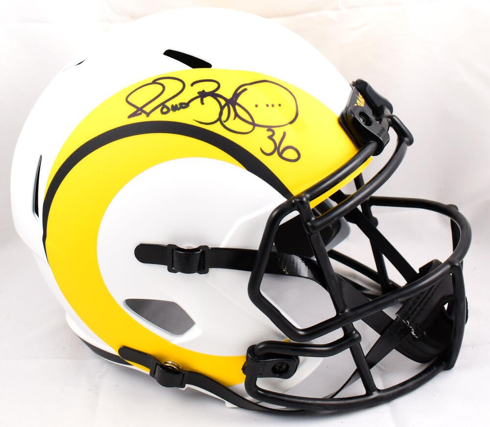 Jerome Bettis Signed Los Angeles Rams Riddell Lunar Speed Full Size Helmet