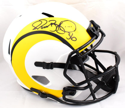 Jerome Bettis Signed Los Angeles Rams Riddell Lunar Speed Full Size Helmet