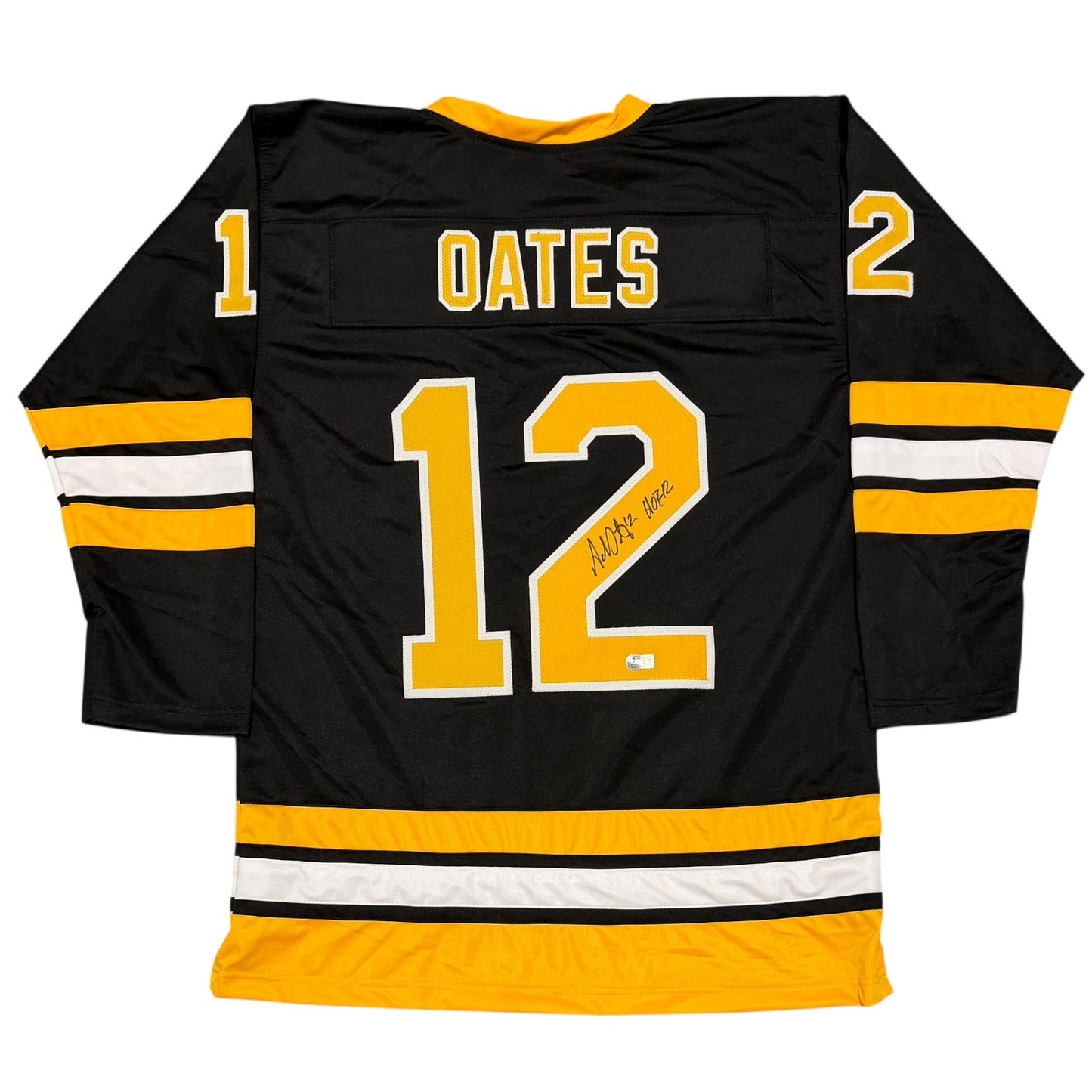 Adam Oates Signed Boston Bruins Custom Jersey (Beckett Witness)