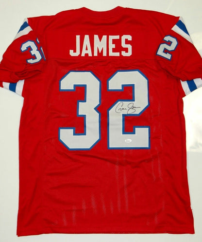 Craig James Autographed Red Custom Jersey