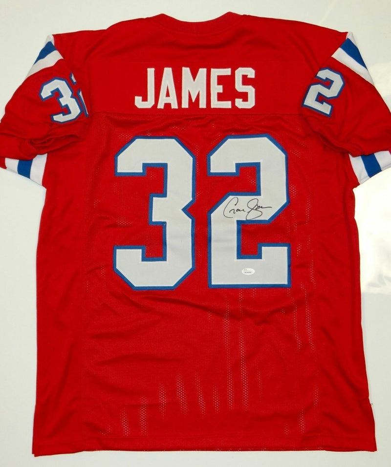 Craig James Autographed Red Custom Jersey