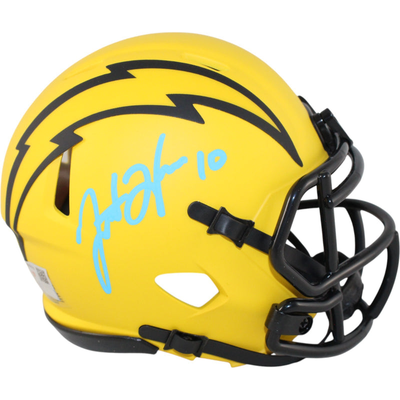 Justin Herbert Los Angeles Chargers Signed Rave Mini Helmet Fanatics