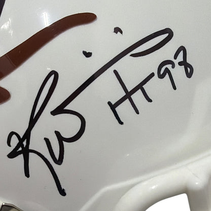 Earl Campbell & Ricky Williams Signed Texas Longhorns Mini Helmet Heisman Insc