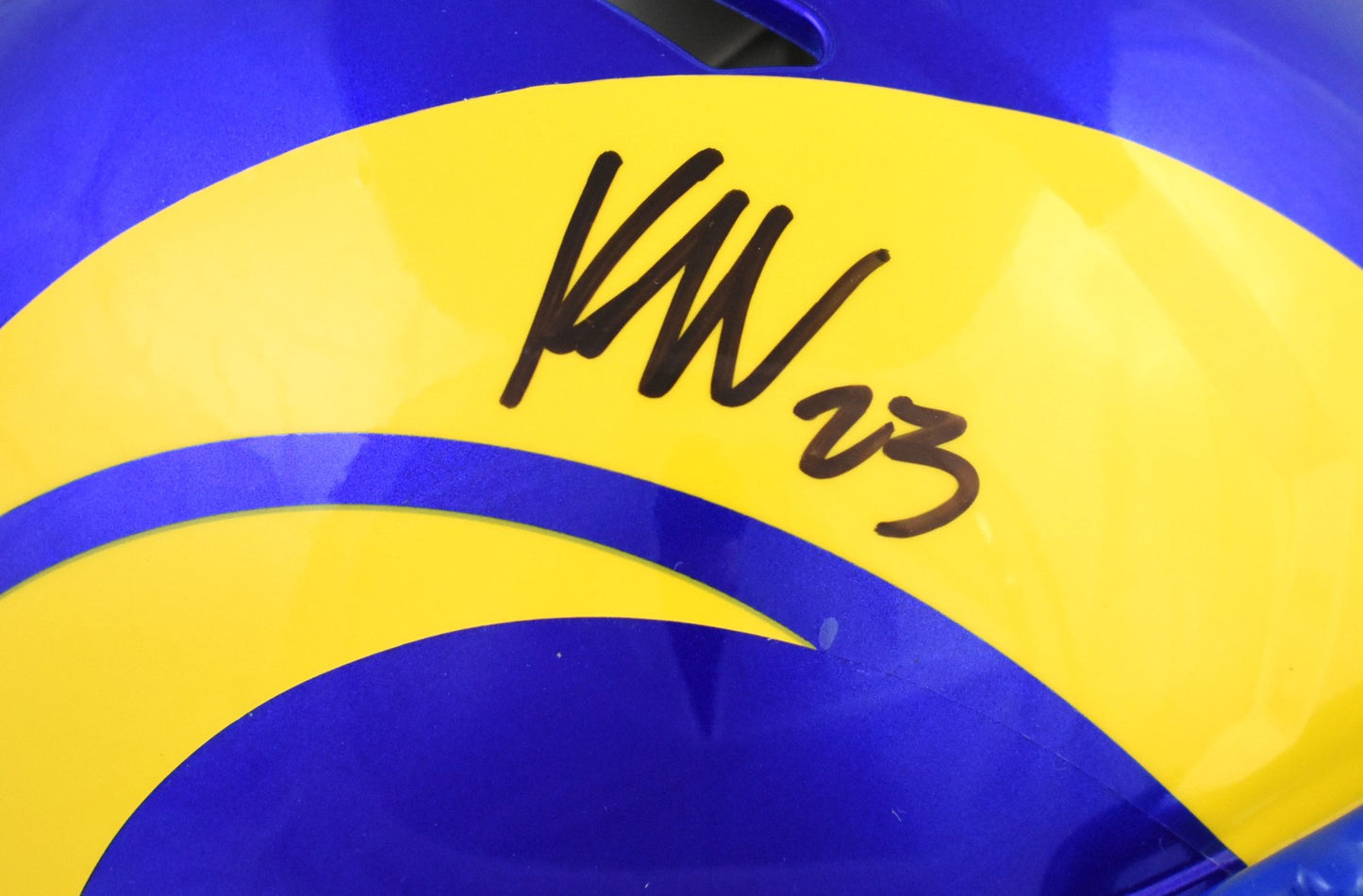 Kyren Williams Signed Los Angeles Rams Full Size Speed Authentic Helmet